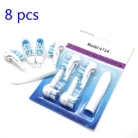 8 pcs electric toothbrush heads replacement for braun oral b bacteria guard battery toothbrush