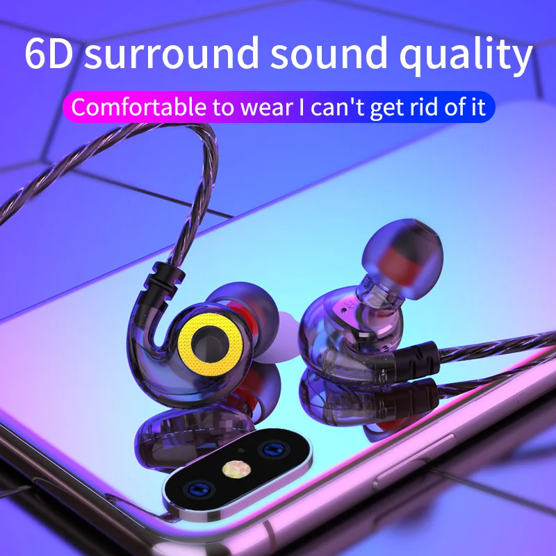 

Earphone Wired game headset Hang ear type heavy bass earphone Chicken game Headset 3.5 mm in-ear Headset socket movement