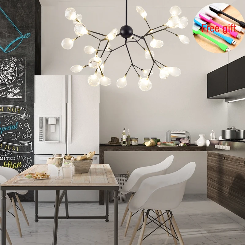 Современный firefly светодиодный Люстра светильник Стильный ветви дерева люстра