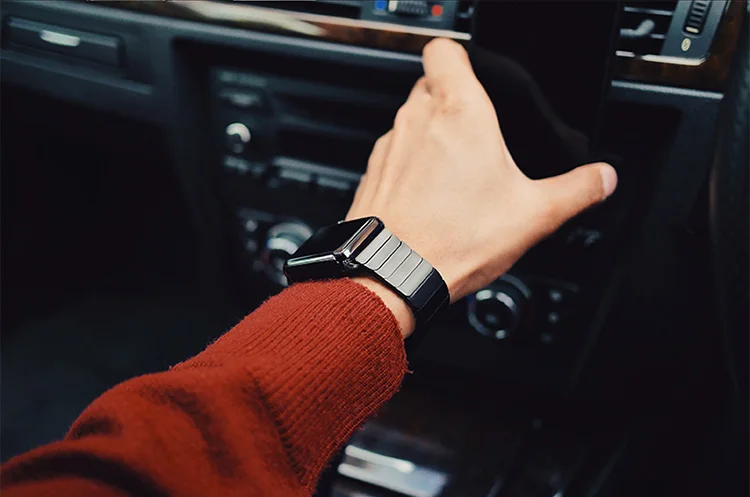 Керамический ремешок для Apple Watch Band 44 мм 40 мм iwatch band 42 мм 38 мм роскошный браслет из нержавеющей стали с пряжкой Apple watch 5 4 3 2 1