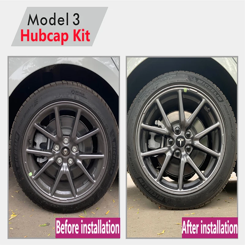 Алюминиевая Центральная крышка колеса для Tesla Model 3/ S/ X ступицы с винтом комплект