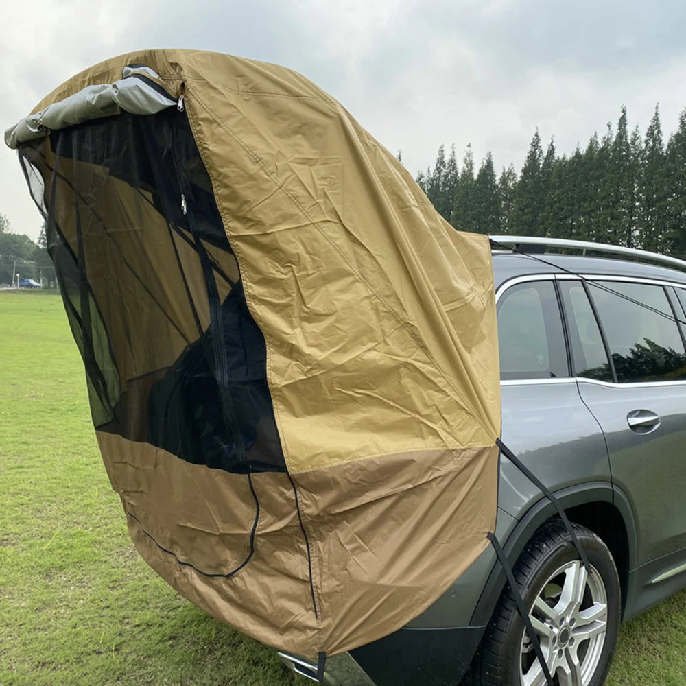 

Tailgate Shade Awning Tent for Car Travel Small to Mid Size SUV Waterproof Easy to Carry MJ