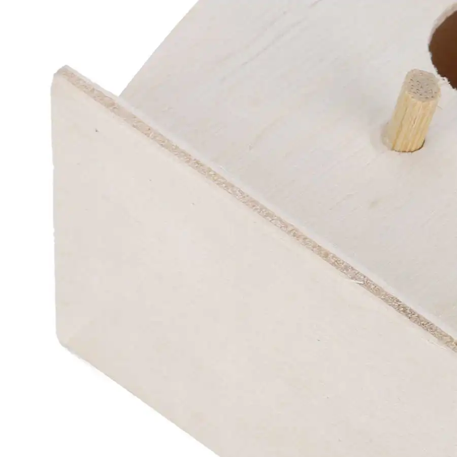 4Pcs Mini Wooden Bird House Hanging Birds Nests Ornaments for Outdoor Garden Balcony Courtyard | Дом и сад