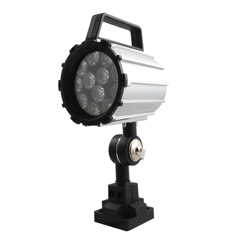 Короткий ручной светодиодный рабочий свет 12 Вт 24 В ~ 36 в освещение из алюминиевого