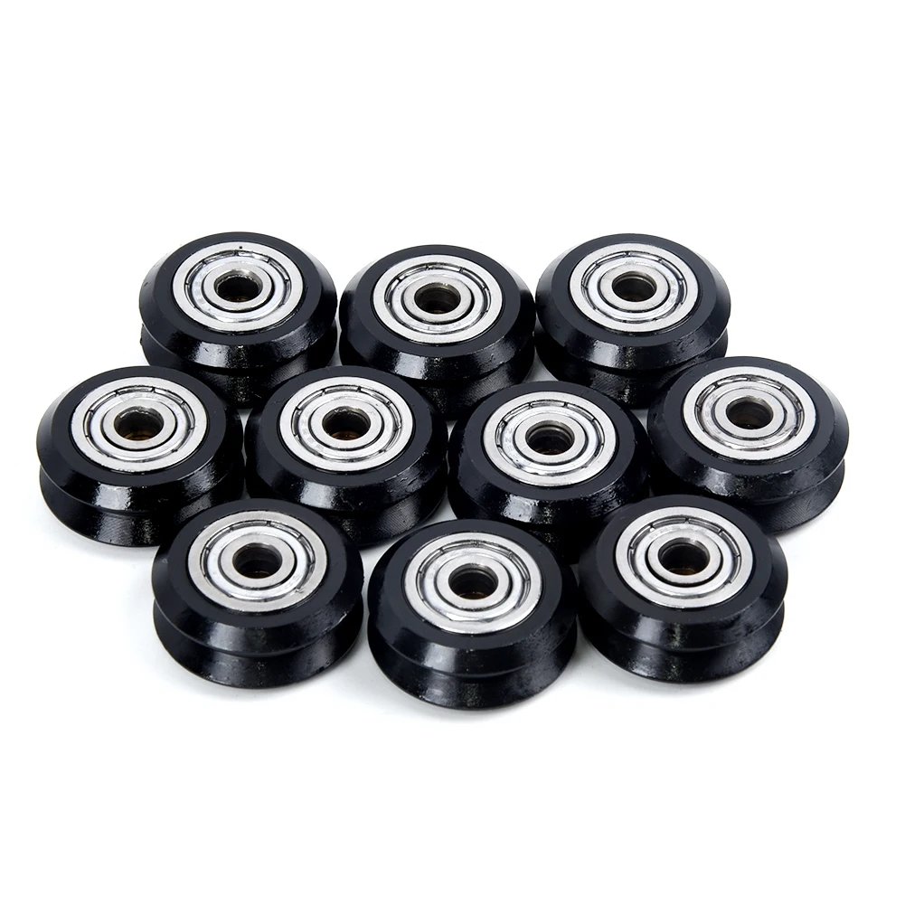

V-type Guide Wheels 10pcs POM Wheel Big Pulley Linear With Bearing For 3D Printer Accessories