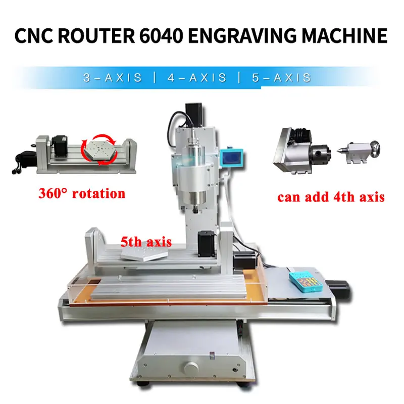 CNC 6040 вертикальный гравировальный станок быстроходный деревообрабатывающий