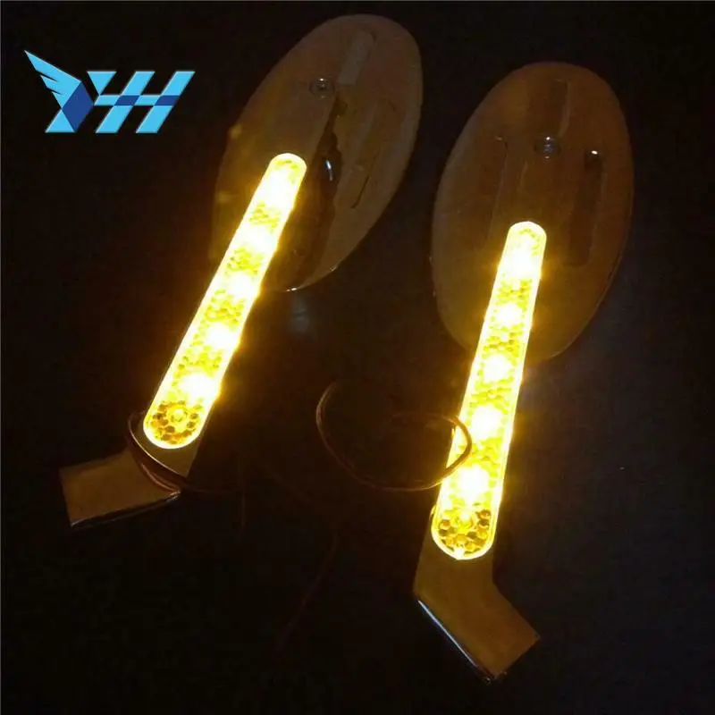 

Motorcycle LED Turn Signal Integrated Side Rearview Mirrors Oval Shape Chrome For Suzuki Hayabusa GSX-R GSXR 600 750 1000 1100