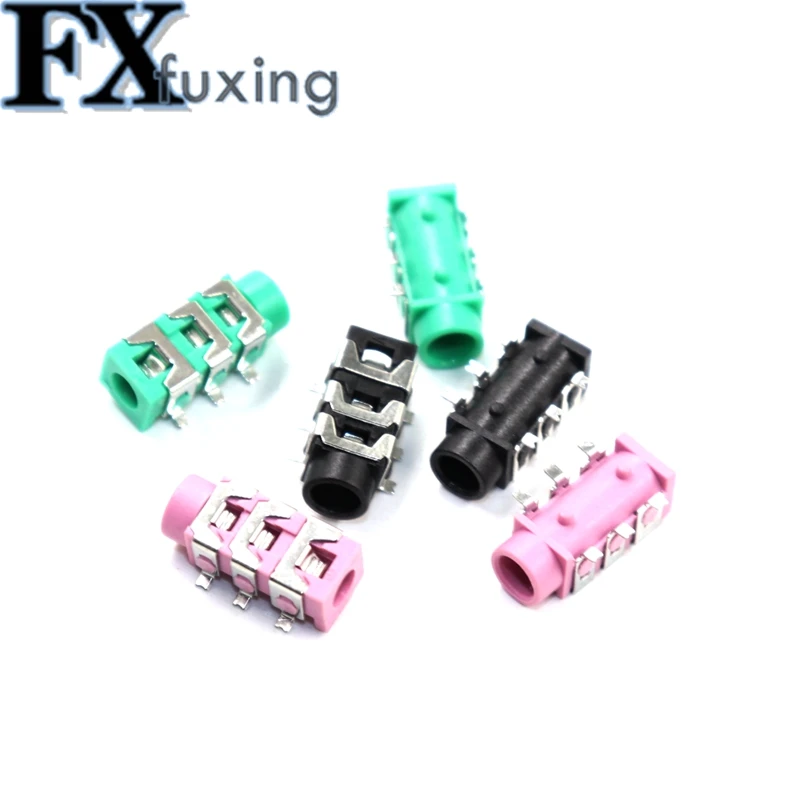 20 шт. PJ313D PJ313 3,5 мм, гнездовой аудиоразъем SMT, 6-контактный разъем для стереозвука, разъем для наушников, PJ-313D