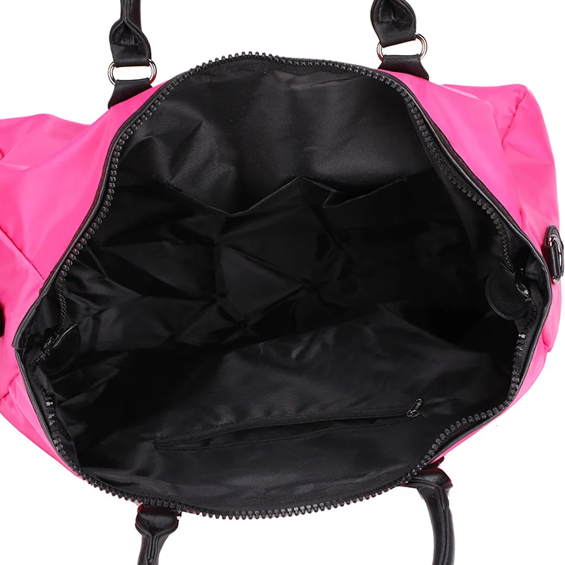 

Women's Sports Bag Trendy Outdoor Travel Bags Large Waterproof Yoga Fitness Bags Weekend Bag Packing Cubes Pink Duffle Bag