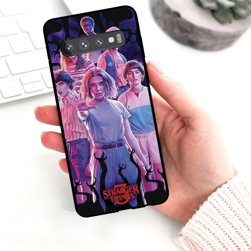 Очень странные дела Сезон 3 мягким чёрным силиконовым ремешком, телефонные чехлы для samsung Galaxy S10 S10PLUS S7Edge S8 S9 Plus, note 8, 9
