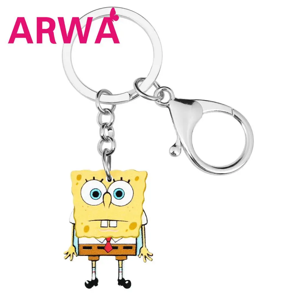 ARWA акриловые стоячие Мультяшные брелки с принтом большие глаза красный галстук