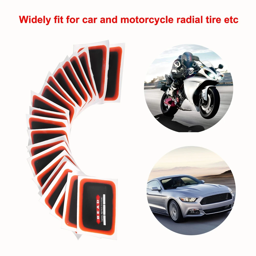 20 pcs 50*70mm Car Motorcycle Universal Radial Tire Tyre Repair Patch | Автомобили и мотоциклы