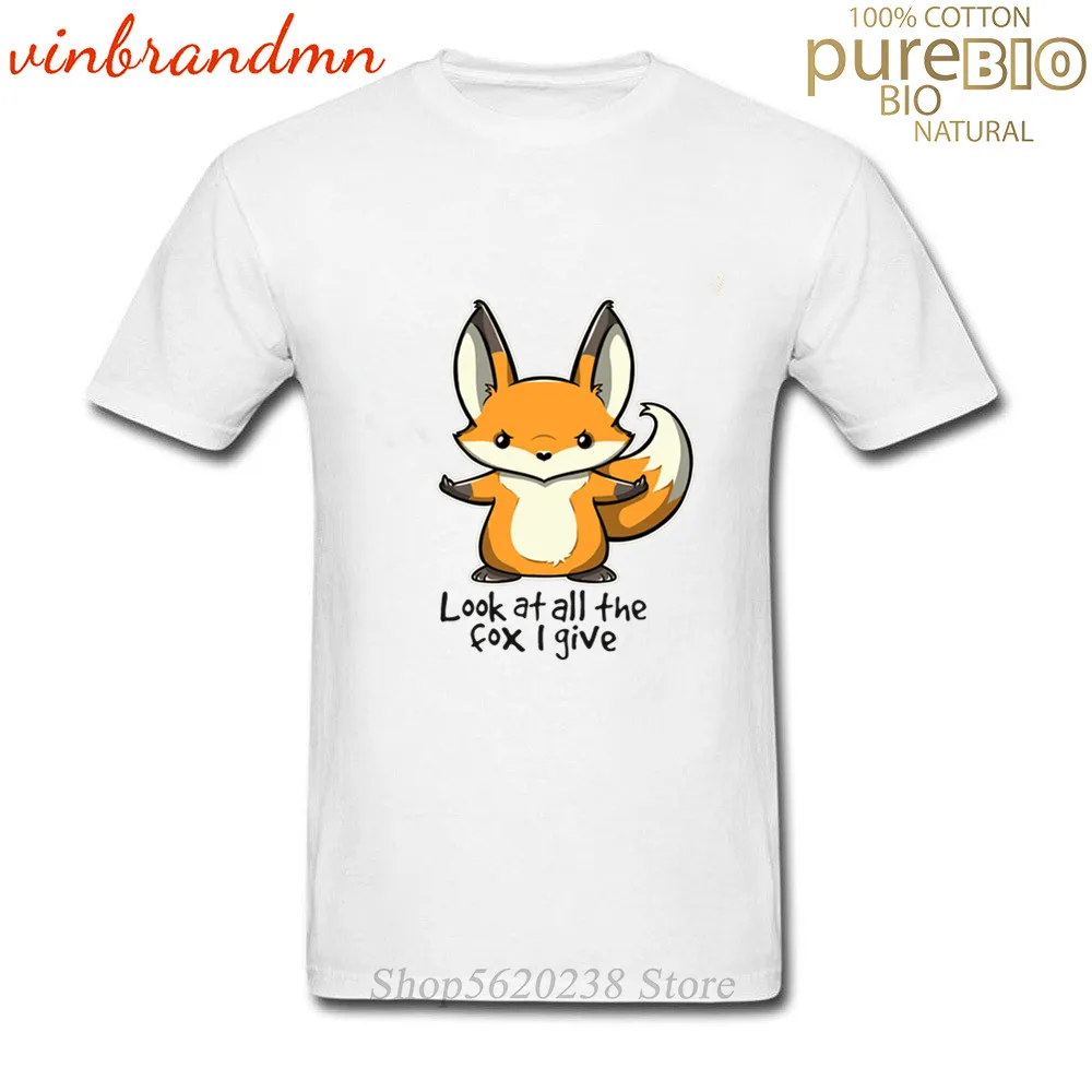 Новинка Мужская футболка с изображением лисы я даю сумасшедшие Мультяшные