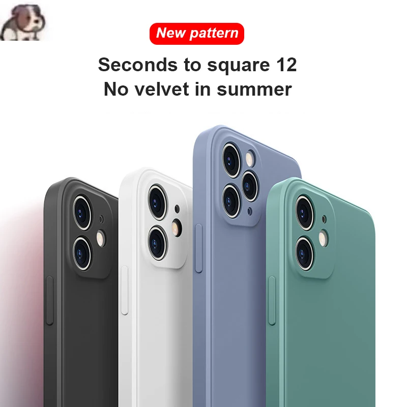 Милый матовый однотонный чехол для телефона Iphone 11 простой силиконовый мягкий