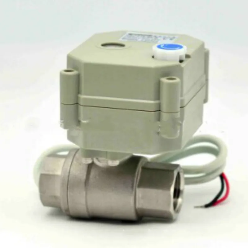 Моторизованный шаровой клапан 2 ходовой Электрический из нержавеющей стали с