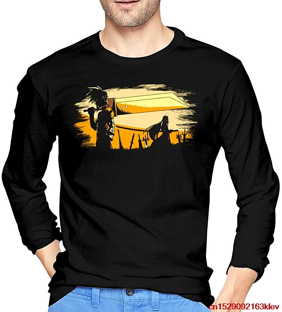 FGHFG Soldier Champloo мягкая и удобная мужская футболка с круглым воротником длинными