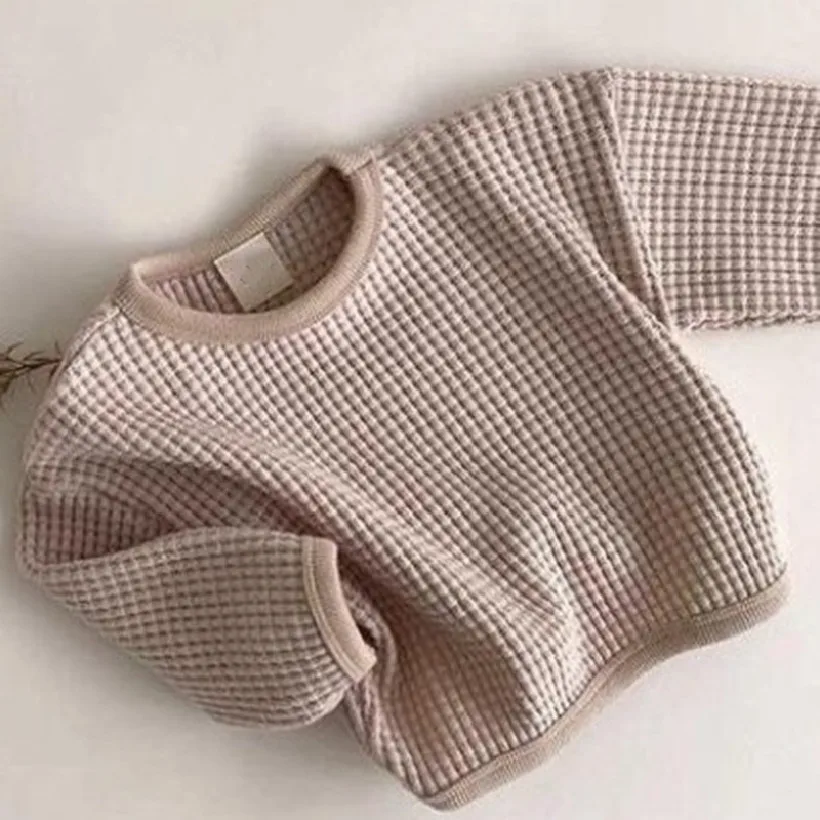 Tops de oto&ntilde;o para beb&eacute;, sudadera informal de manga larga para beb&eacute;, ropa holgada de algod&oacute;n para ni&ntilde;o, ropa para ni&ntilde;a peque&ntilde;a, su&eacute;ter, atuendo-3