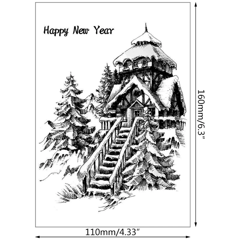 

Happy New Year Silicone Clear Stamps 2021 New DIY Scrapbooking Embossing Photo Album Decor Paper Card Craft Supplies