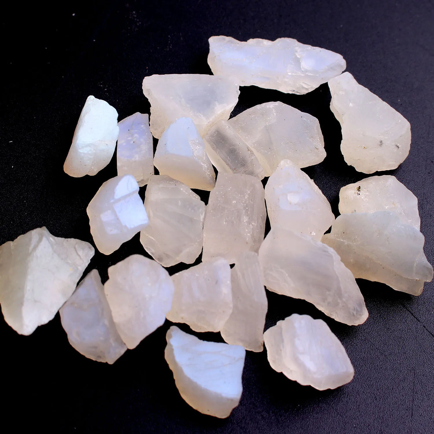 10g/paquete blanco Natural piedra de luz azul cayó las piedras de cristal...