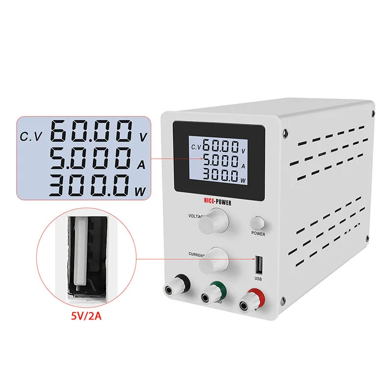 NICE POWER DC импульсный источник питания Lab 30V 10A лабораторный скамья цифровой защиты