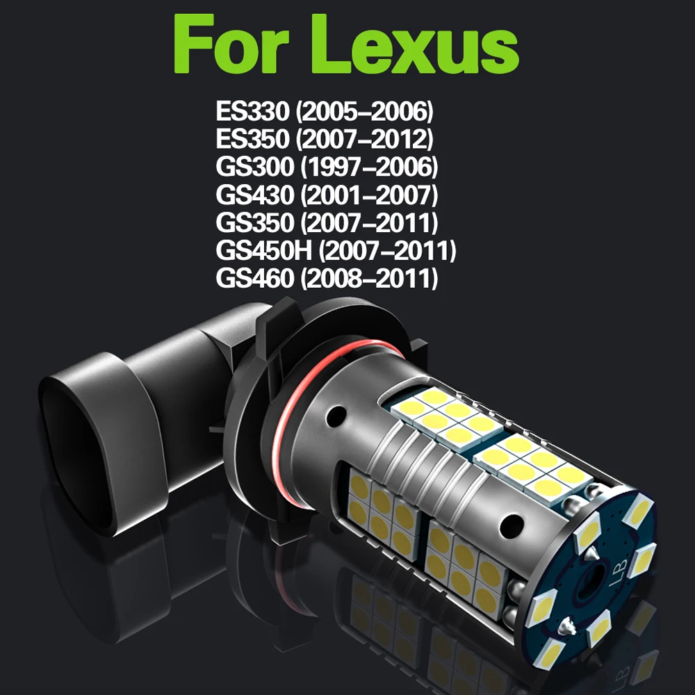 Светодиодные противотуманные фары Canbus 9006 HB4 для Lexus ES330 GS300 GS430 GS350 GS450H GS460 ES350 2007 2008