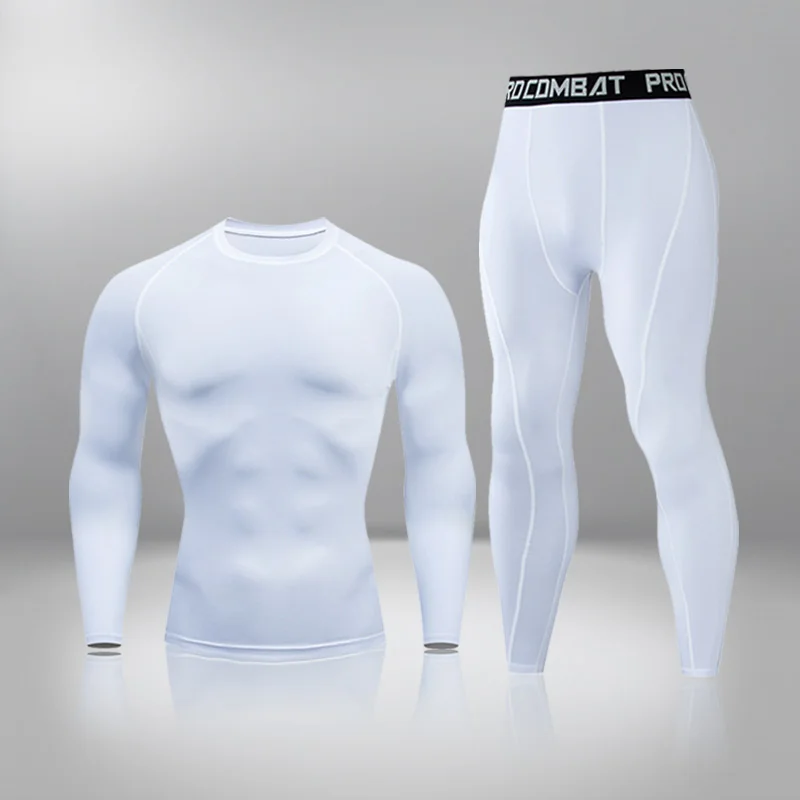 

Зимний теплый компрессионный комплект для бега, мужские спортивные баскетбольные колготки, костюм для бега на открытом воздухе, спортивный...