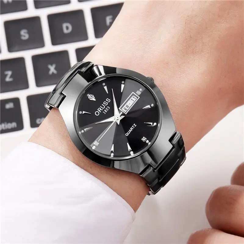 

Automatic Movement Watch Men's Genuine Luminous Watch Men's Watch Watrproof Watch Week Calendar Steel Men's Watch