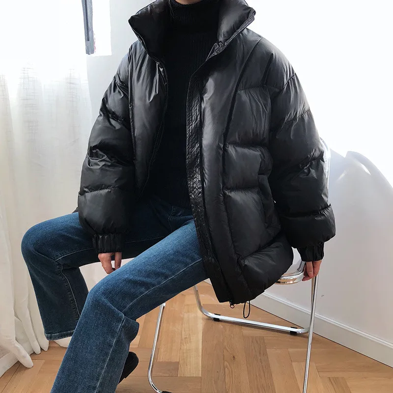 Модная теплая зимняя куртка Женская парка женская черная однотонная