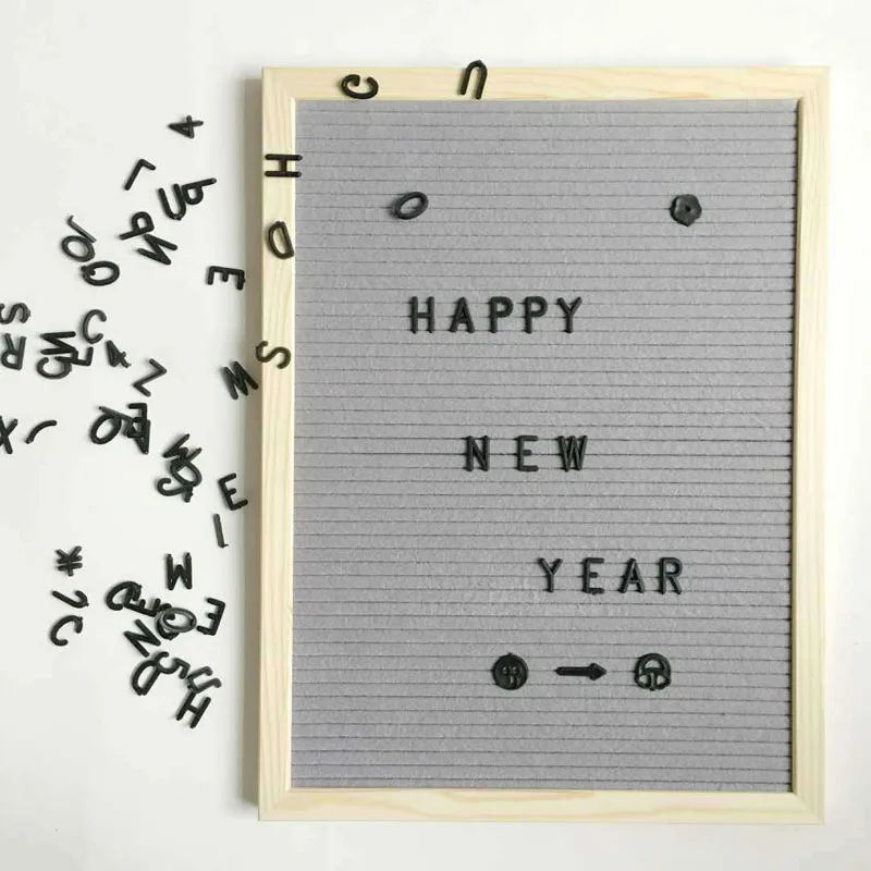 Доска из войлока с буквами для обучения деревянная рамка символом цифрами