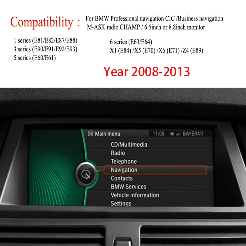 Беспроводной автомобильный модуль CarPlay Android для BMW CIC все серии поддержка