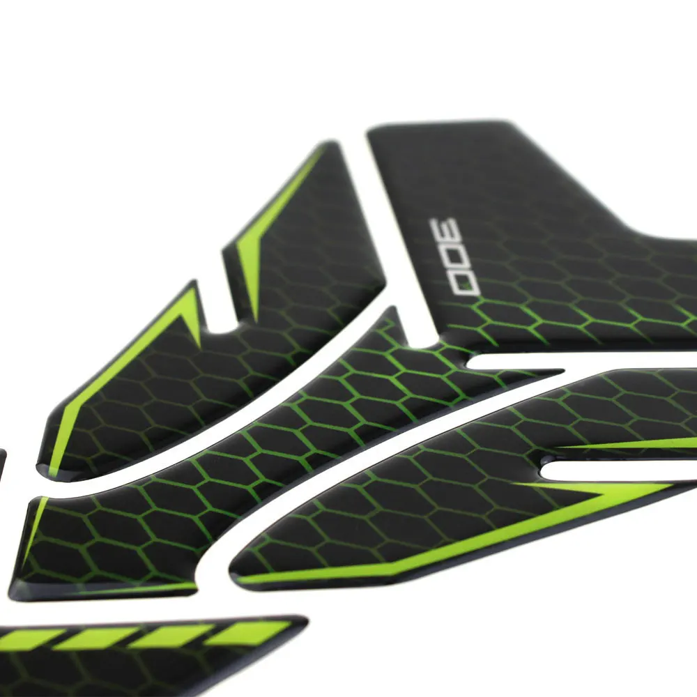 Гелевые 3D наклейки на топливный бак мотоцикла в елочку защитные для Kawasaki Ninja 300