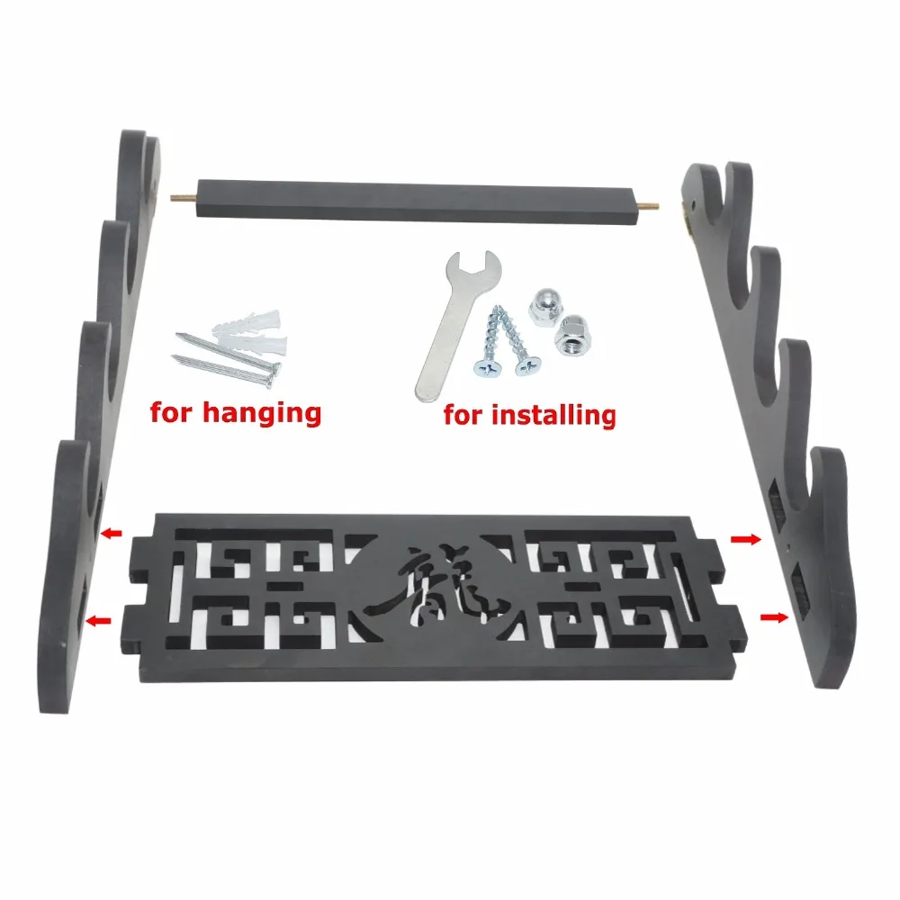 4-уровневая Подставка для меча настенное крепление держатель самурая