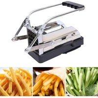 potato chipper onion kitchen gadgets cucumber french fries non slip manual cutter multipurpose stainless steel home restaurant