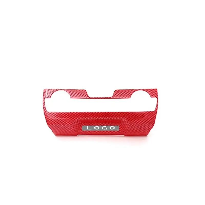 1pcs 1 шт. углеродное волокно красный ABS центральный кондиционер отделка для Honda CIVIC аксессуары для интерьера - Название цвета: 1pcs