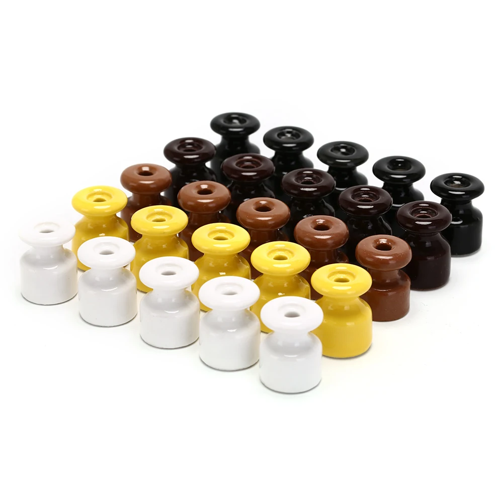 5pcs/lot for Wall Wiring High Frequency 5 Colors Electric Porcelain Ceramic Insulator Insulators | Обустройство дома