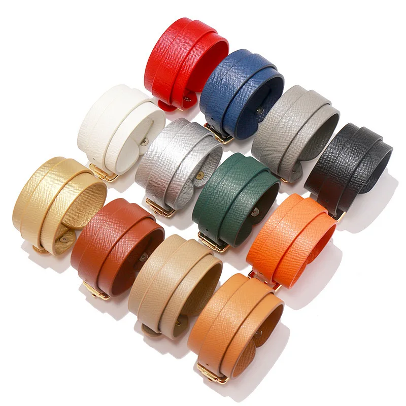 

Hot Sale Leather Buckle Simple Women Bracelet PU Strap Adjustable Bangle Vintage Unisex Bracelet Jewelry Gift