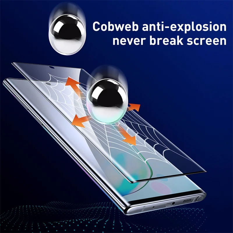Baseus 2 шт 0,15 мм протектор экрана для samsung Galaxy Note 10 Plus ПЭТ плёнка полностью покрывающая Передняя защитная пленка для Note 10 стекло