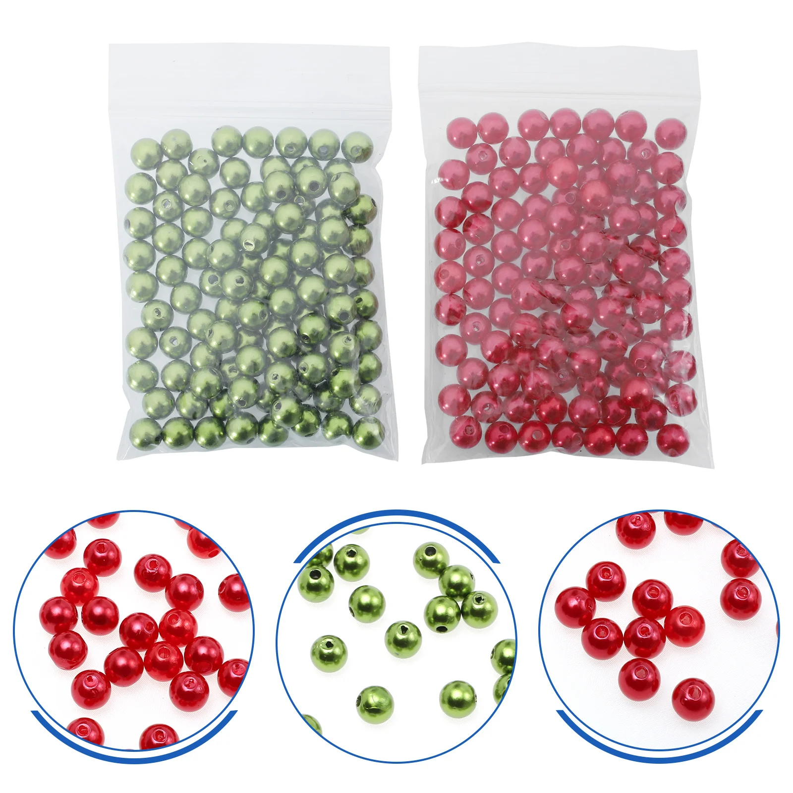 

1200pcs Simulation Pearl Clothing Embellishment Pearls Loose Beads with Hole