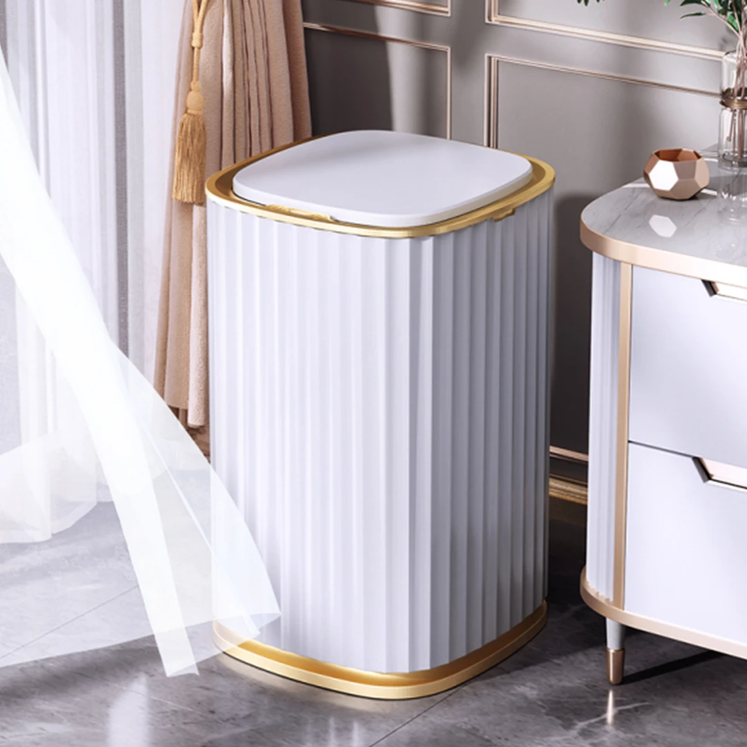 Joybos-cubo de basura con Sensor inteligente autom&aacute;tico, cubo de basura impermeable, cubo de basura, armario de cocina y ba&ntilde;o, contenedor estrecho, JX95-5