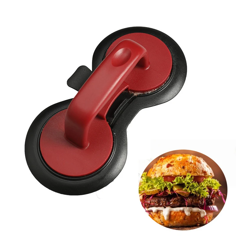 

Hamburger Press Patty Maker Plastic Round Shape Stuffed Cutlet Burger Mold Kitchen Tools Double-hole Burger Machine Meat Press