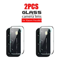 2pcs tempered glass camera protection for xiaomi poco m3 glass xiomi pocom3 screen protector protective glass film safety m 3
