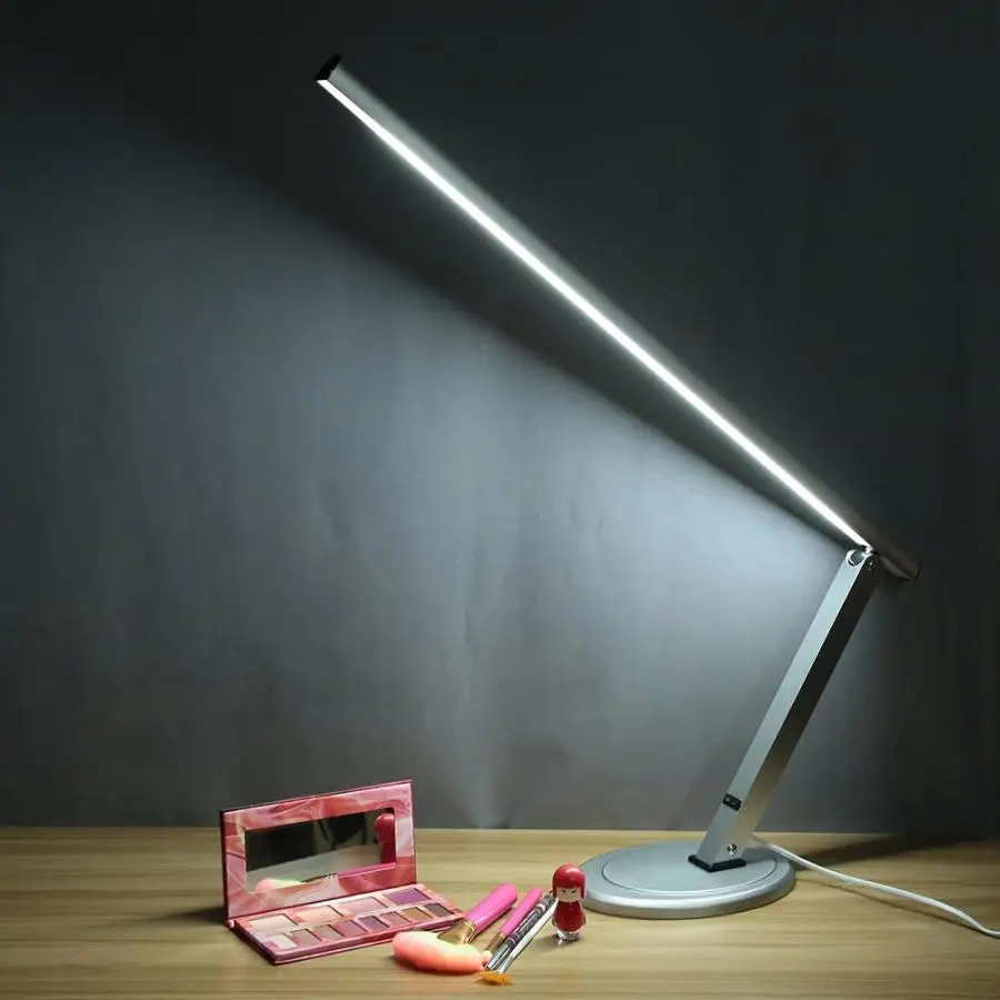 Светодиодная настольная лампа для дизайна ногтей Складная Настольная с длинной