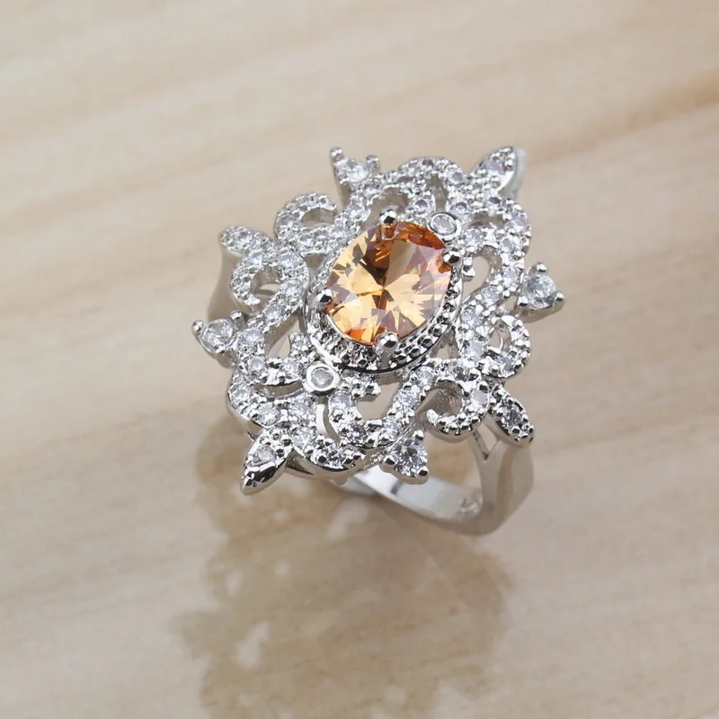 Комплект вечерние колье серёг и браслета с фианитом | Украшения аксессуары