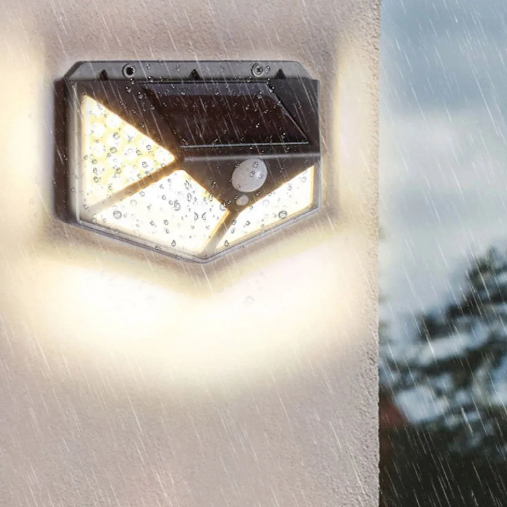 

30/100 светодиодный настенный светильник с солнечным датчиком, умный человеческий тело, индукционный настенный светильник, ландшафтный уличн...