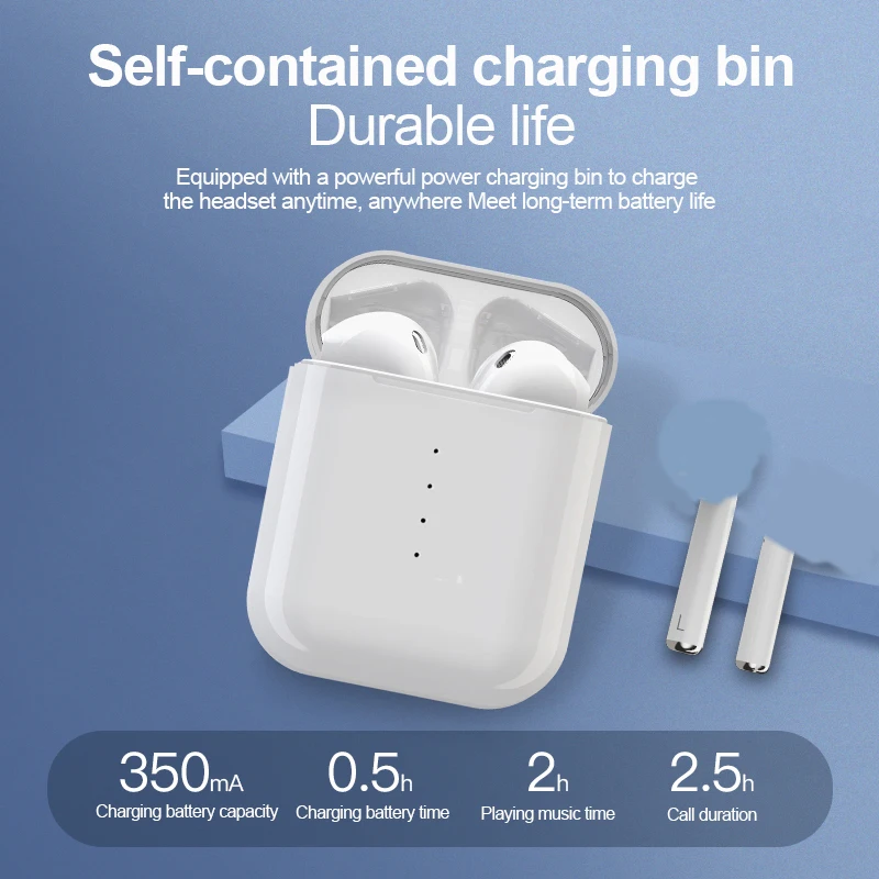 NAIKU новые беспроводные наушники с громкой связью i10 tws TWS Bluetooth 5 0 настоящие для Android