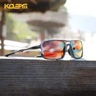 Мужские небьющиеся солнцезащитные очки KDEAM, поляризационные квадратные спортивные очки из пластика TR90 с защитой UV400, брендовые солнцезащитные очки для вождения, 2020 с коробкой