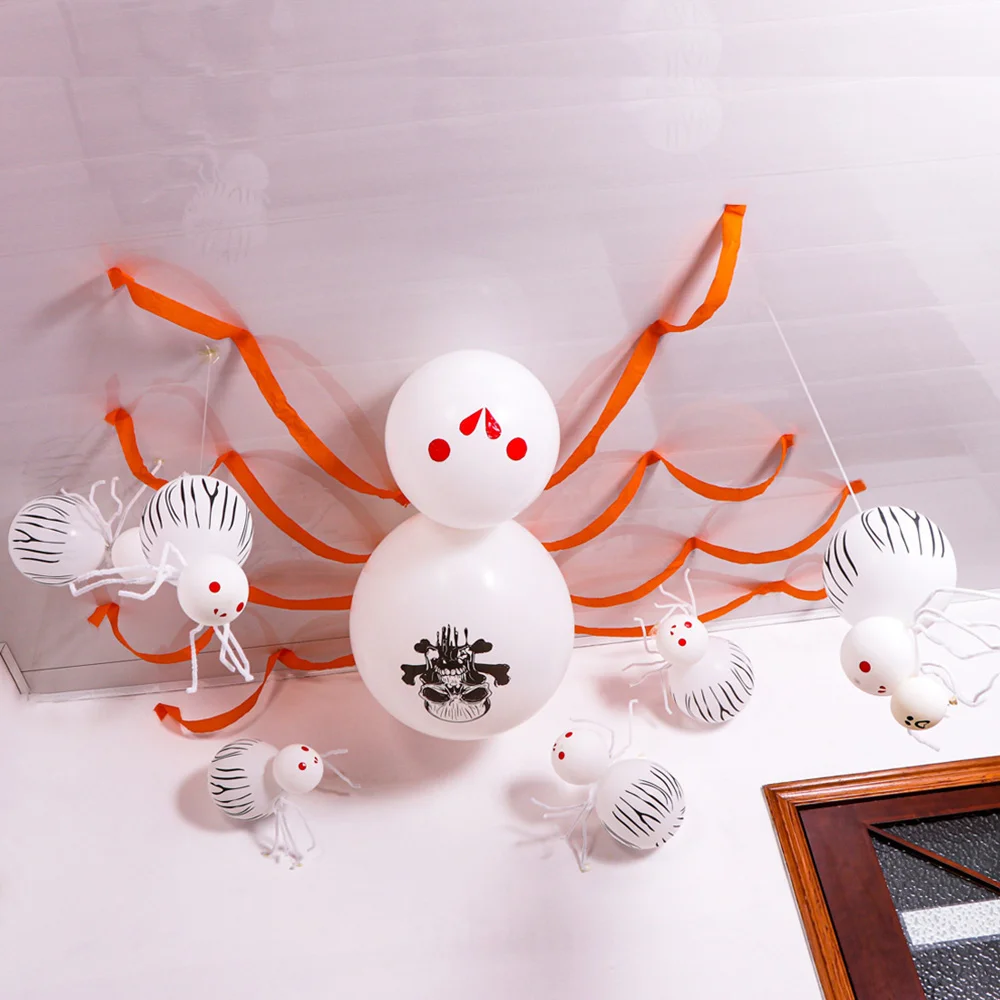 

Halloween Spider Balloon Set Haunted House Decorations Latex Balloons Hanging