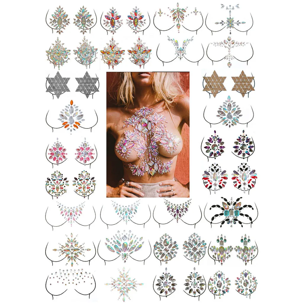 Ювелирные изделия с блестками Переводные татуировки наклейки для женщин тело