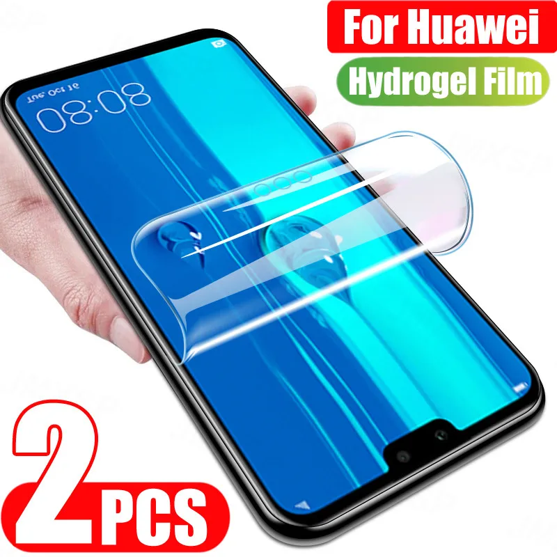 

2Pcs Hydrogel Film For Huawei Y7 Y6 Y5 Y9 Prime 2018 2019 Screen Protector For Huawei Y7 Y6 Y5 Pro 2019 Y9A Y8S Y8P Y7S Y6P Film