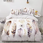 Роскошное трехмерное дизайнерское одеяло Мандала с перьями, Комплект постельного белья, одинарный, Королевский, двуспальный, одноразмерный домашний текстиль